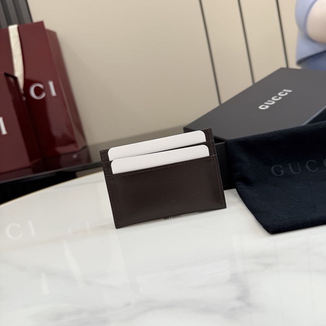 Gucci Card case with Horsebit A006YR dark brown Gucci Card case with Horsebit A006YR dark brown