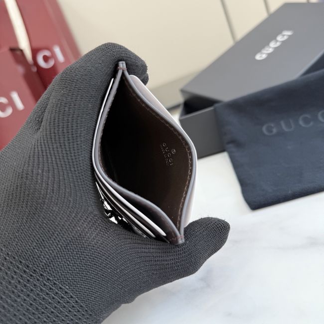 Gucci Card case with Horsebit A006YR dark brown Gucci Card case with Horsebit A006YR dark brown
