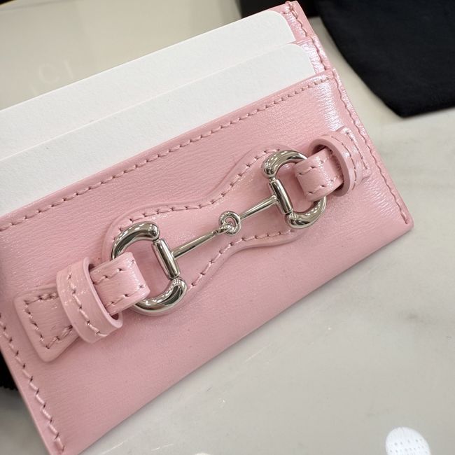 Gucci Card case with Horsebit A006YR pink Gucci Card case with Horsebit A006YR pink