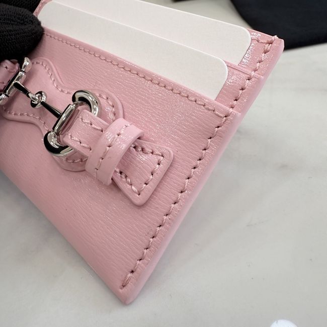 Gucci Card case with Horsebit A006YR pink Gucci Card case with Horsebit A006YR pink