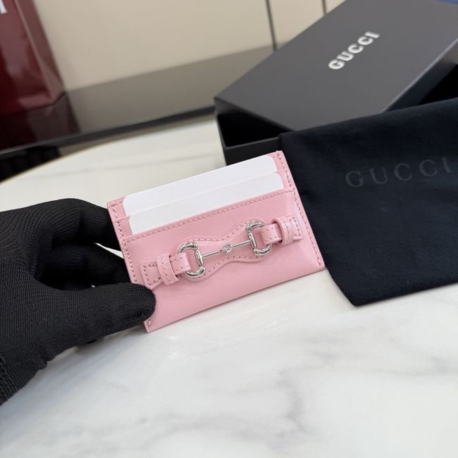 Gucci Card case with Horsebit A006YR pink Gucci Card case with Horsebit A006YR pink