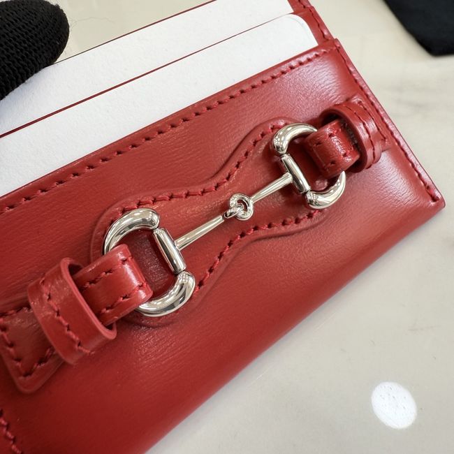 Gucci Card case with Horsebit A006YR red Gucci Card case with Horsebit A006YR red