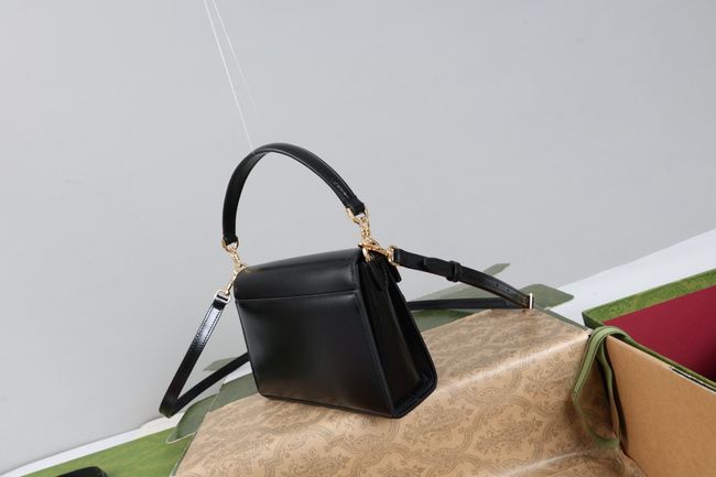 Gucci Horsebit Duomo small top handle bag A006O9 black Gucci Horsebit Duomo small top handle bag A006O9 black