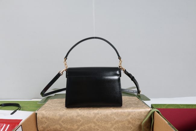 Gucci Horsebit Duomo small top handle bag A006O9 black Gucci Horsebit Duomo small top handle bag A006O9 black