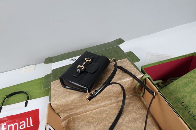Gucci Horsebit Duomo small top handle bag A006O9 black Gucci Horsebit Duomo small top handle bag A006O9 black