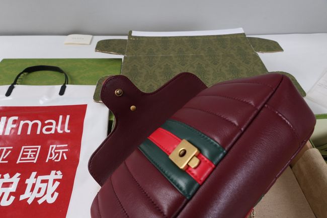 Gucci Jetset GG Marmont small shoulder bag A006X1 burgundy Gucci Jetset GG Marmont small shoulder bag A006X1 burgundy