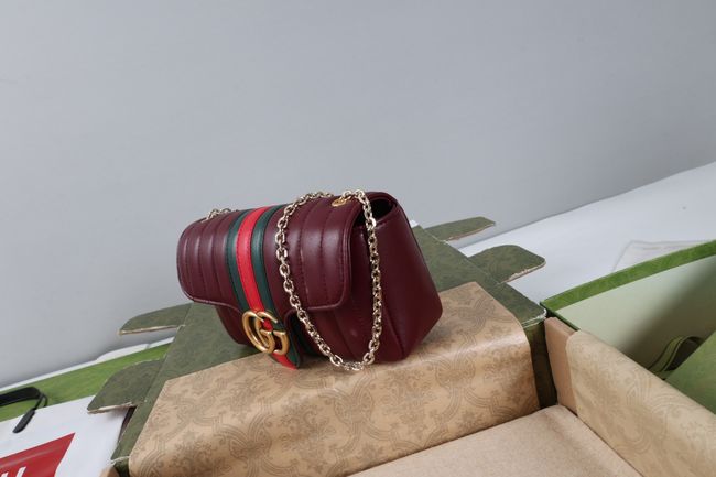 Gucci Jetset GG Marmont small shoulder bag A006X1 burgundy Gucci Jetset GG Marmont small shoulder bag A006X1 burgundy