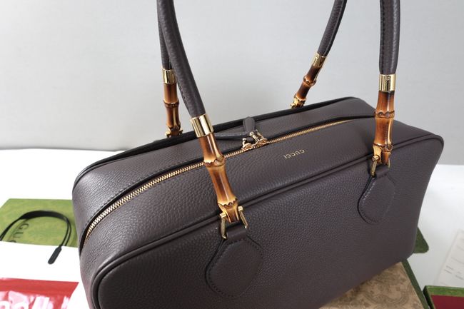Gucci Large boston bag with bamboo A006OD gray Gucci Large boston bag with bamboo A006OD gray