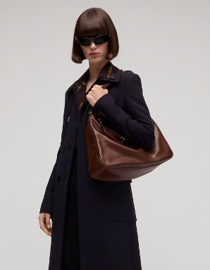 Gucci Starlet large shoulder bag soft leather A00CI2 Dark brown Gucci Starlet large shoulder bag soft leather A00CI2 Dark brown