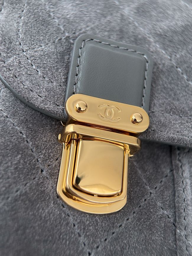 Chanel Backpack AS6465 Dark Gray Chanel Backpack AS6465 Dark Gray