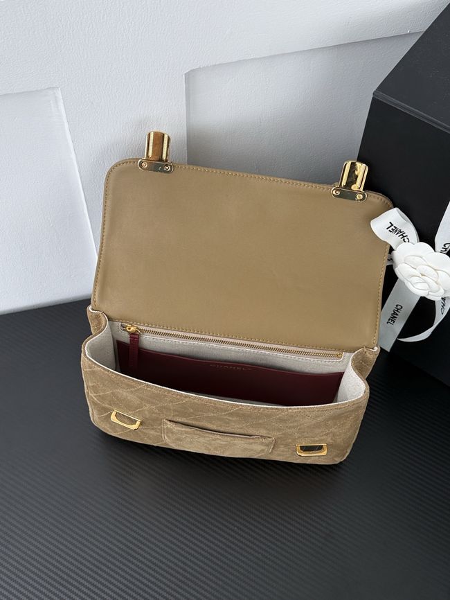 Chanel Backpack AS6465 dark beige Chanel Backpack AS6465 dark beige