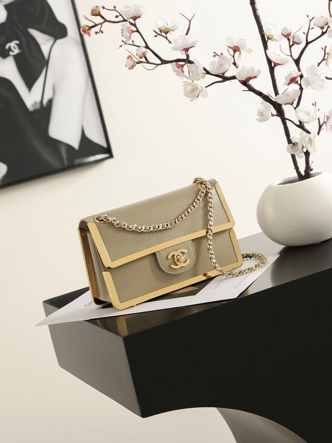 Chanel Mini Flap Bag AS6533 Dark Beige Chanel Mini Flap Bag AS6533 Dark Beige