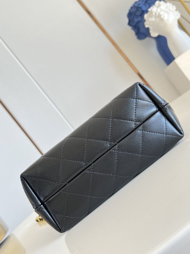 Chanel Mini Shopping Bag AS5633 Burgundy & Black Chanel Mini Shopping Bag AS5633 Burgundy & Black