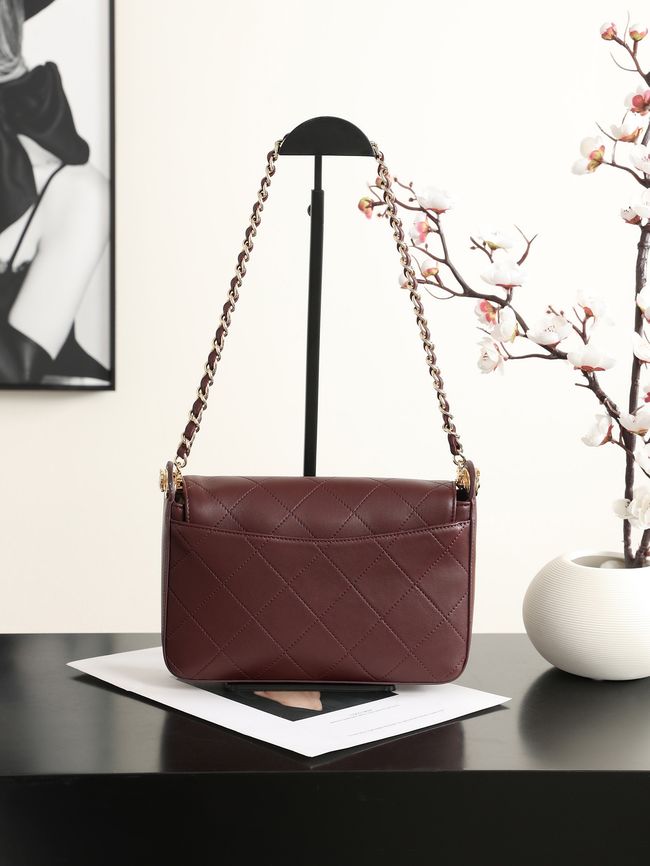 Chanel Small Flap Bag AS6625 Burgundy Chanel Small Flap Bag AS6625 Burgundy