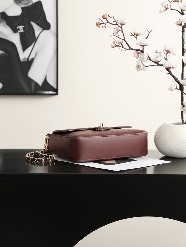 Chanel Small Flap Bag AS6625 Burgundy Chanel Small Flap Bag AS6625 Burgundy