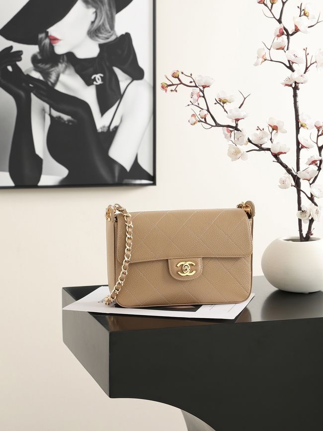 Chanel Small Flap Bag AS6625 Light Brown Chanel Small Flap Bag AS6625 Light Brown