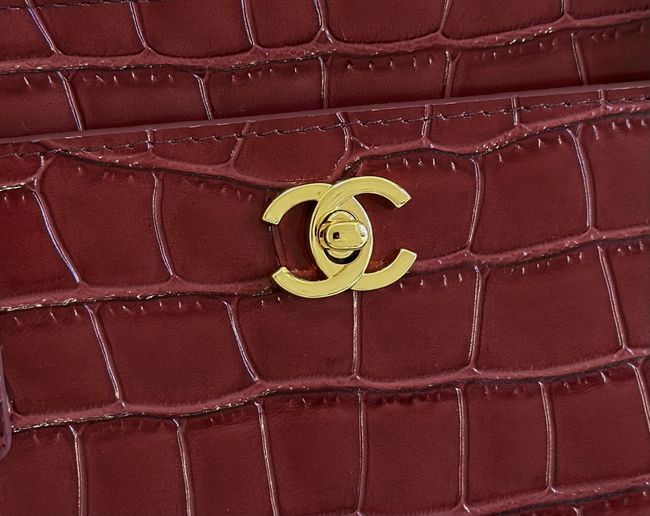Chanel Small Shopping Bag AS6492 Burgundy Chanel Small Shopping Bag AS6492 Burgundy