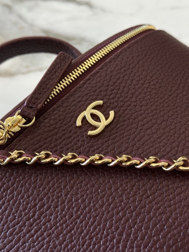 Chanel Vanity with Chain AP5574 Burgundy