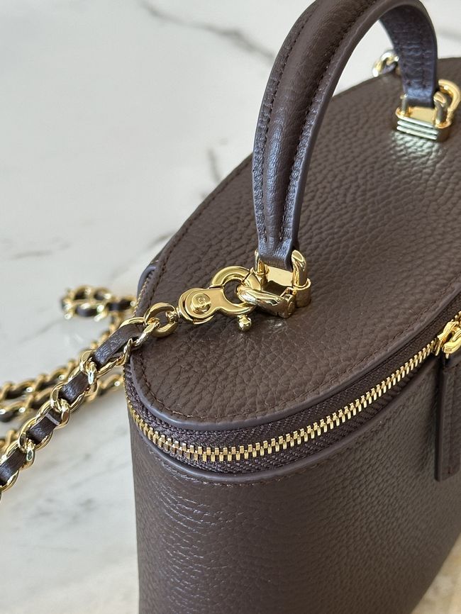 Chanel Vanity with Chain AP5574 dark brown