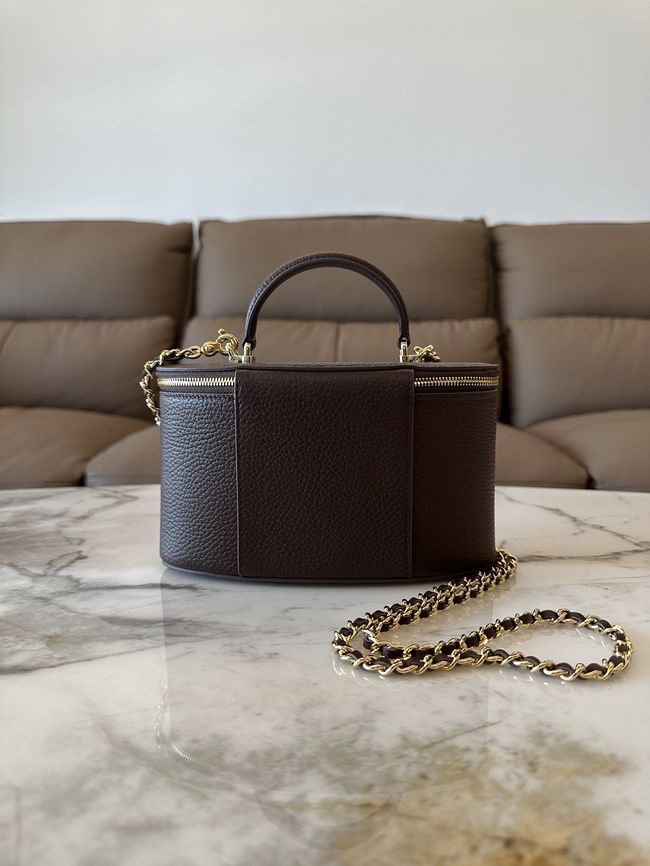 Chanel Vanity with Chain AP5574 dark brown