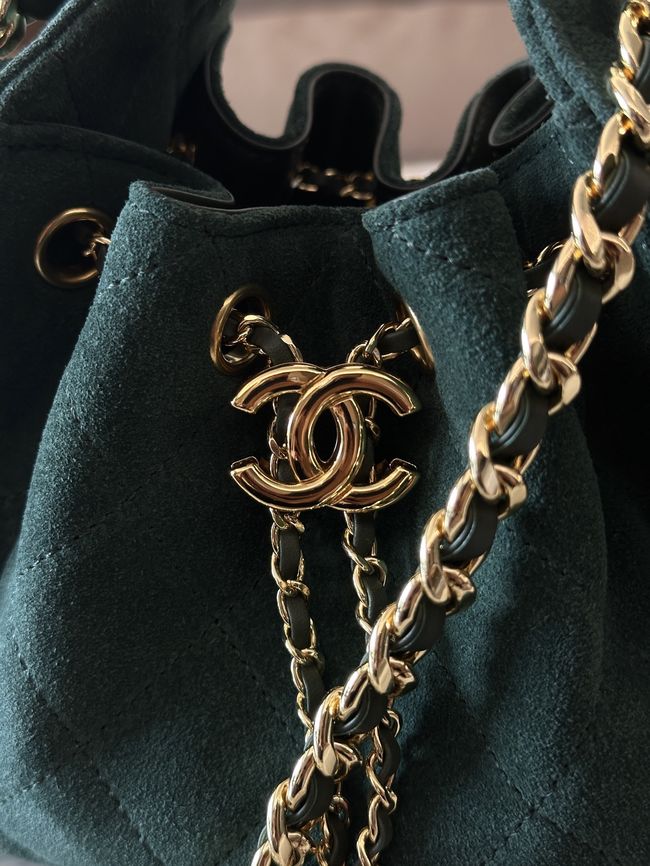 CHANEL 25 Mini Handbag Suede AS5631 dark blue CHANEL 25 Mini Handbag Suede AS5631 dark blue