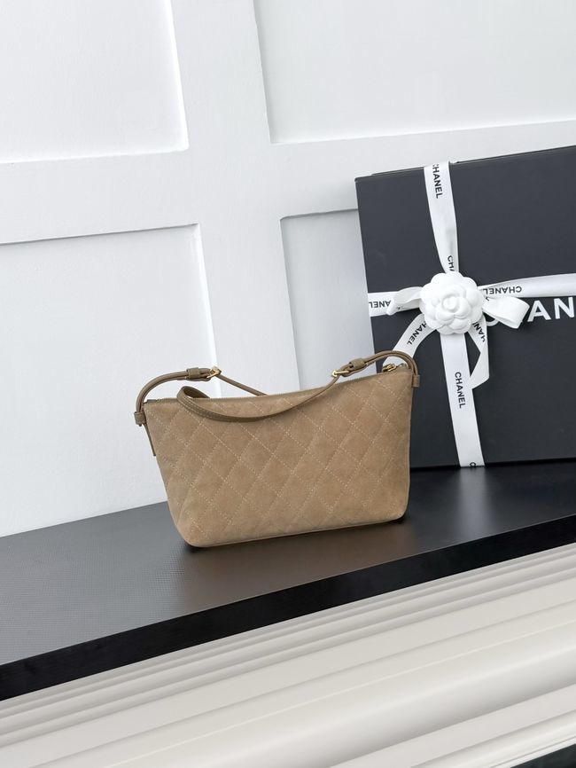 CHANEL Hobo Bag Suede AS5322 dark beige CHANEL Hobo Bag Suede AS5322 dark beige
