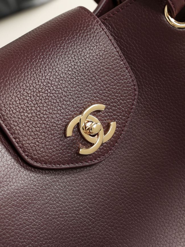 Chanel Shopping Bag AS6242 Burgundy Chanel Shopping Bag AS6242 Burgundy