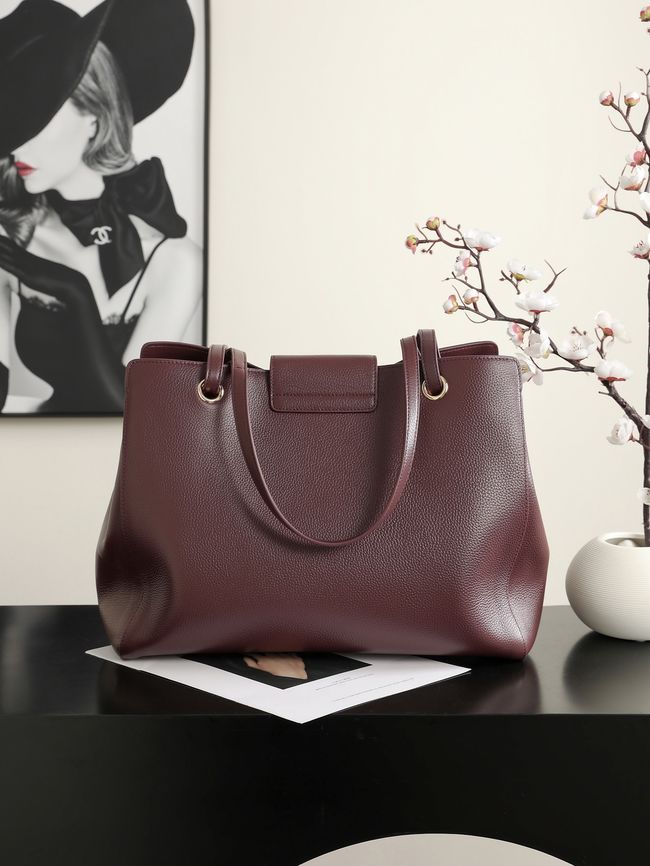 Chanel Shopping Bag AS6242 Burgundy Chanel Shopping Bag AS6242 Burgundy