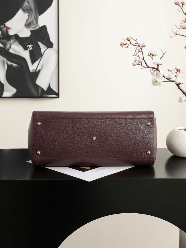Chanel Shopping Bag AS6242 Burgundy Chanel Shopping Bag AS6242 Burgundy