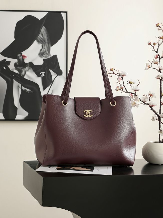 Chanel Shopping Bag AS6242 Burgundy