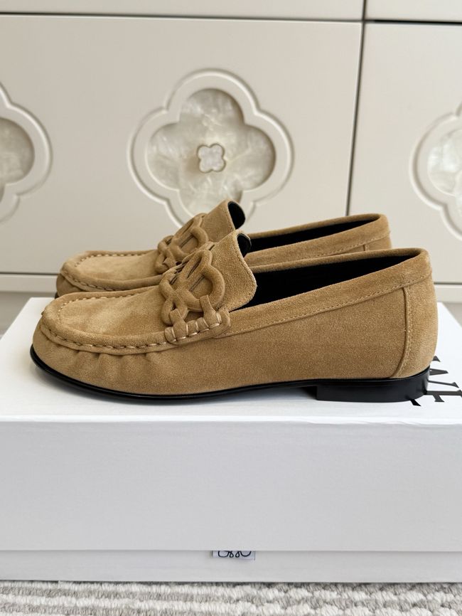 Loewe Suede cowhide Double L loafers VL290-4