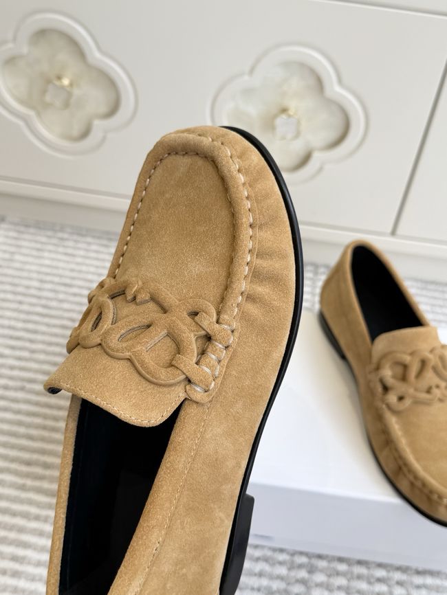 Loewe Suede cowhide Double L loafers VL290-4