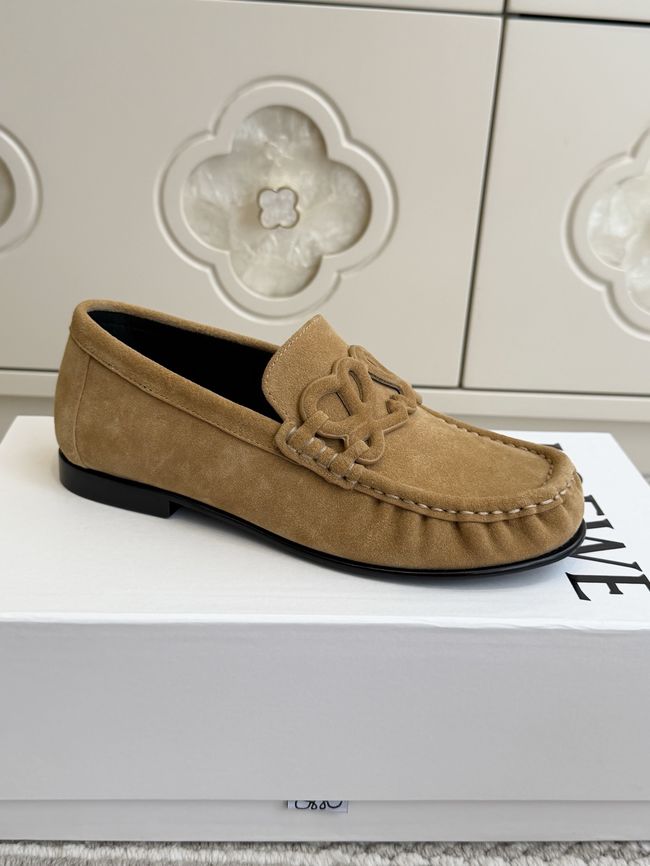 Loewe Suede cowhide Double L loafers VL290-4
