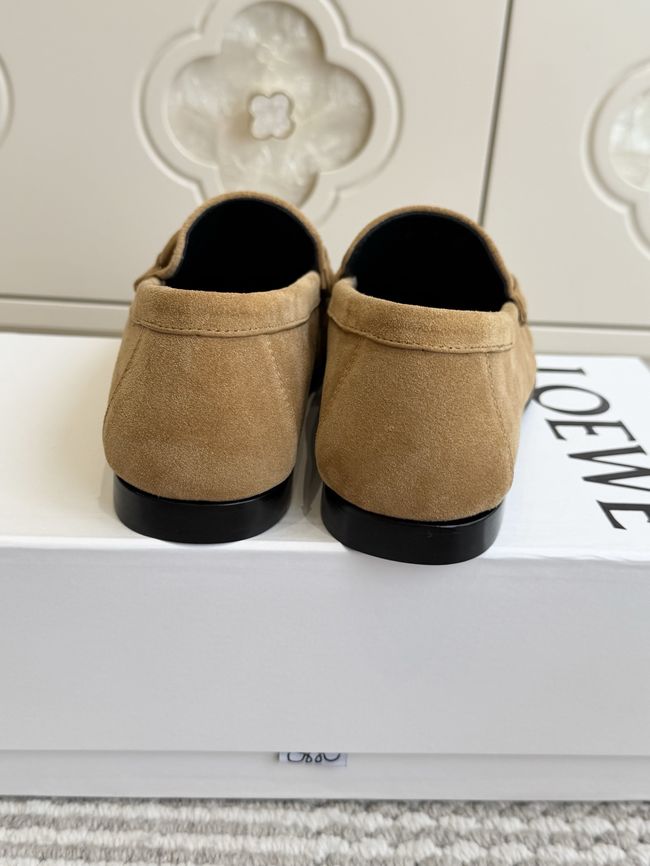Loewe Suede cowhide Double L loafers VL290-4