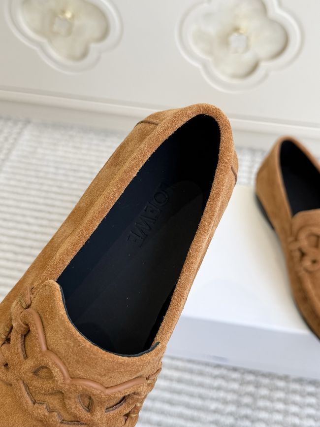 Loewe Suede cowhide Double L loafers VL290-5