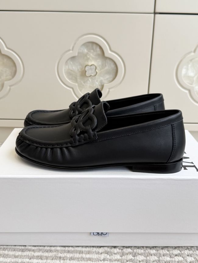 Loewe cowhide Double L loafers VL290-6
