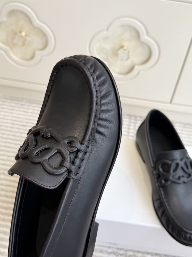 Loewe cowhide Double L loafers VL290-6